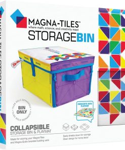 MAGNA-TILES Storage Bin & Interactive Play-Mat. The Original Magnetic Building Brand